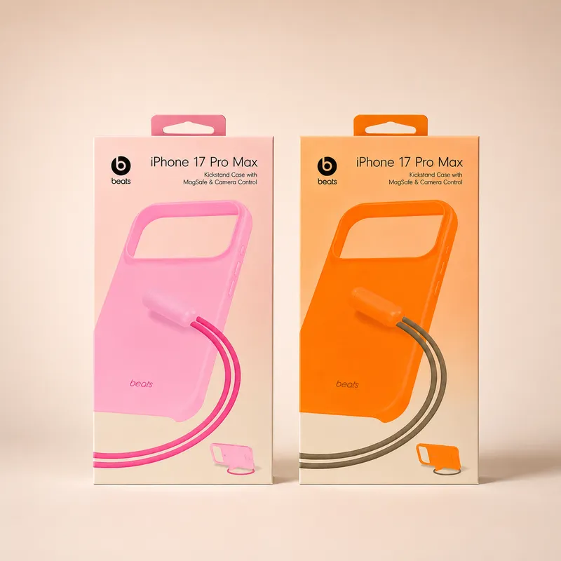 Coque Premium Beats Avec Support– iPhone 17 Pro Max
